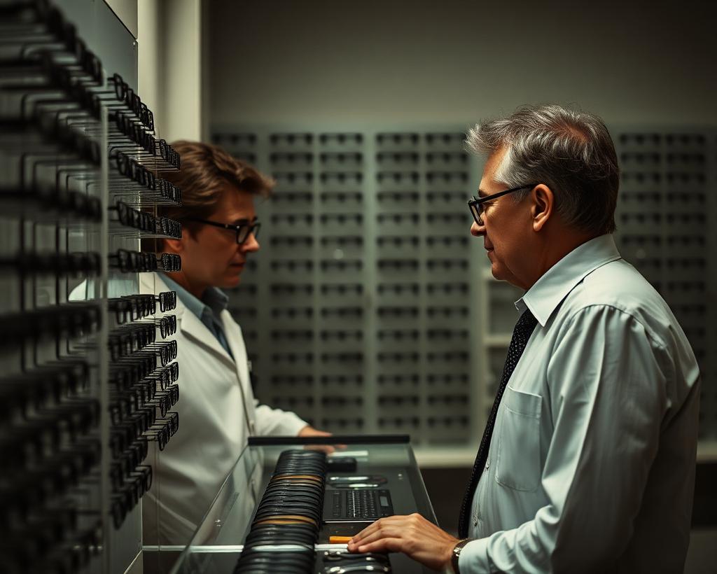 Optometrist helping a patient choose frames at the dispensary